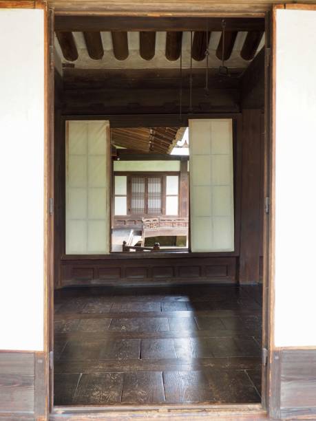 istock Korean Traditional Hanok Gate, Wood gate 1221715127