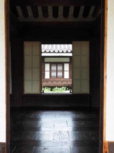 istock Korean Traditional Hanok Gate, Wood gate 1221715157