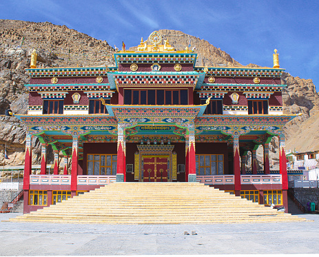 A beautiful monastery in  the middle of Spiti valley