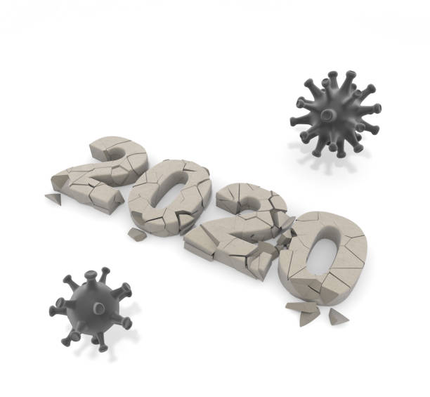istock Corona virus damage. 2020 Virus destruction. 3D rendering 1221724612