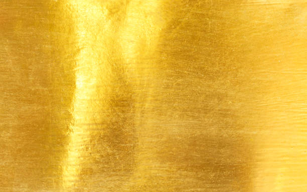 istock Gold metal brushed background 1221726980