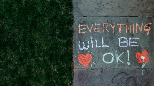 istock Everything Will Be Ok Message on the sidewalk during COVID-19 1221727834