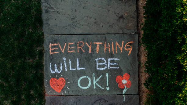 istock Everything Will Be Ok Message on the sidewalk during COVID-19 1221727839