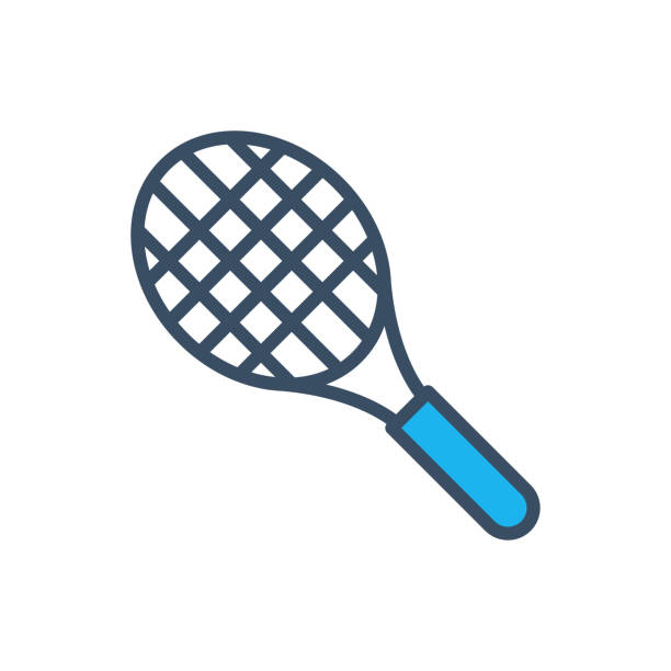 tennis-ikone - tennis court tennis ball table tennis stock-grafiken, -clipart, -cartoons und -symbole