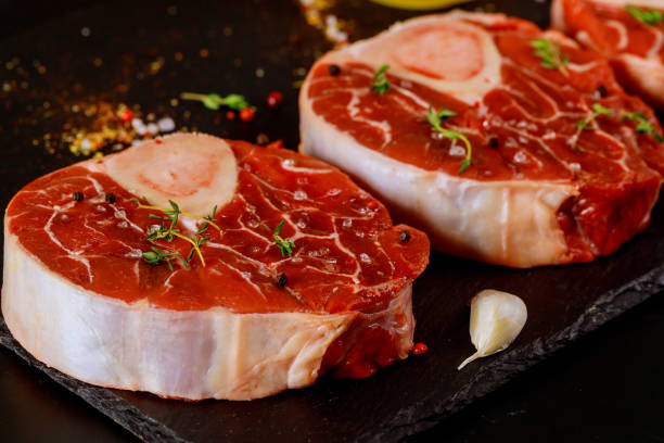 istock Beef shank bone in with seasonings and garlic. 1221730608