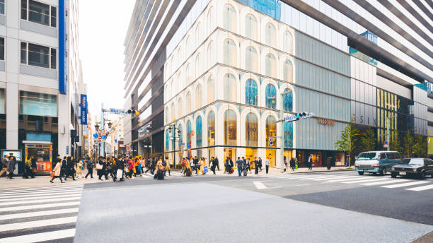 istock Streets of Ginza, Tokyo. 1221733381