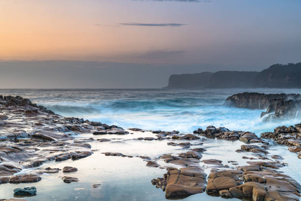istock Coastal Sunrise Seascape from Rock Platform 1221735058