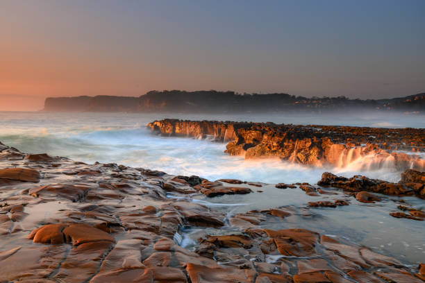 istock Coastal Sunrise Seascape from Rock Platform 1221735182