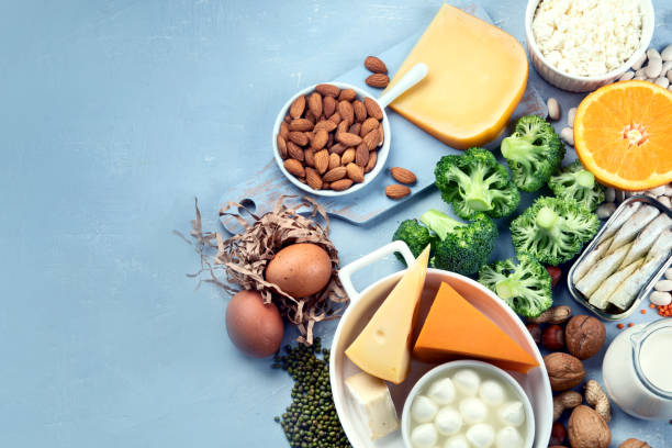 Various vegan plant based milk and ingredients