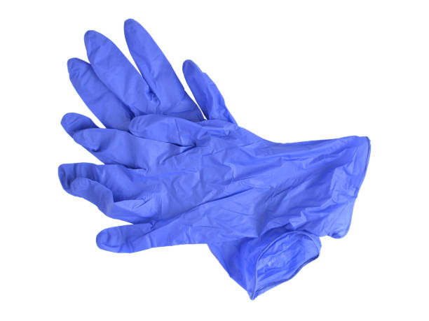 istock A pair of blue rubber medical gloves. 1221740633