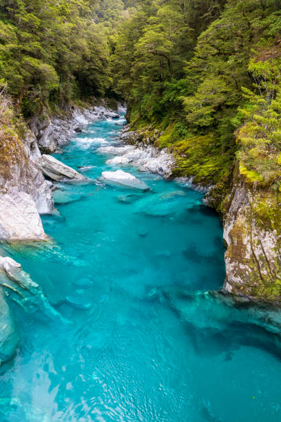 istock Blue pools at Wanaka river in New Zealand 1221746798