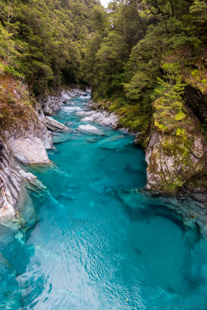 istock Blue pools at Wanaka river in New Zealand 1221746841