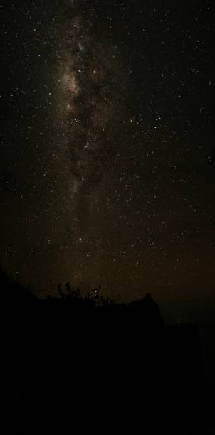 istock Beautiful Night with stars at beach 1221748503