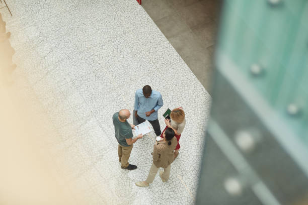 istock Business people at office building 1221754240