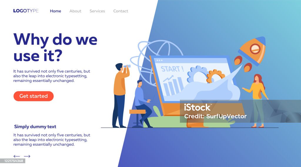 Project Work Starting Line Team Starting Project Stock Illustration - Download Image Now - Adult ...