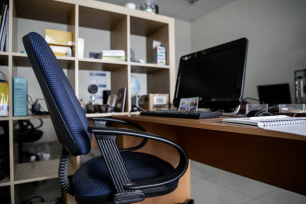 istock Busy, messy and cluttered workplace, full of documents 1221754436