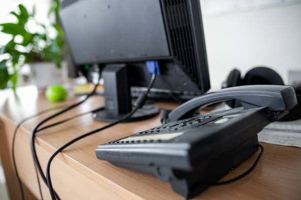 istock wires connected to a personal computer, the problem of loose wires in the workplace 1221754641