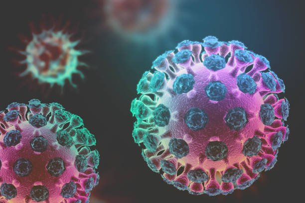 istock Viral disease, virus, bacteria, cell, 3d illustration 1221758477
