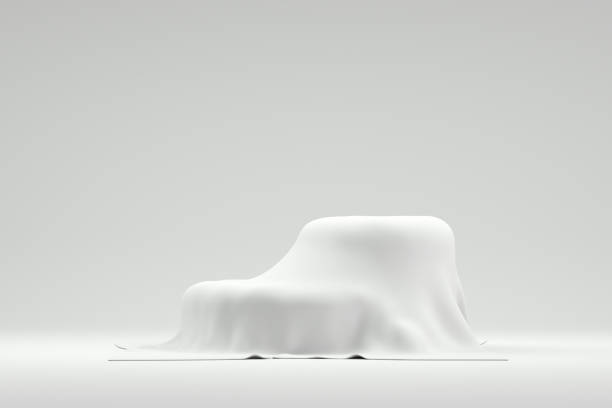 istock 3D Empty Product Stand, Platform, Podium with Cloth 1221759318