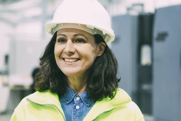istock Positive successful female foreman working on plant floor 1221771528