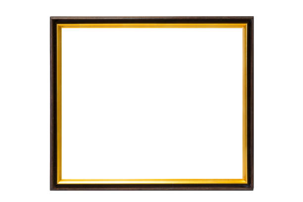 A square wooden frame covered with exotic veneer. Art Nouveau.
