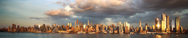 Manhattan Skyline from New Jersey, New York City stock photo