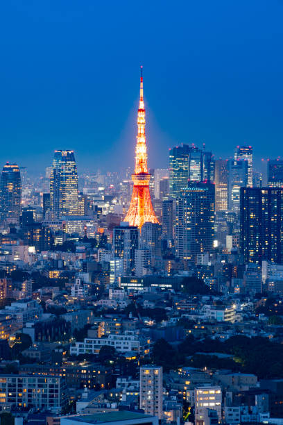 istock night view of a Japanese city 1221778015