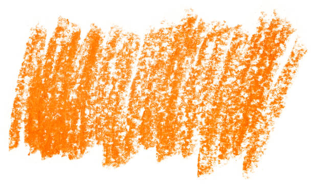 istock orange colored texture oil crayon stain on a white background 1221779866