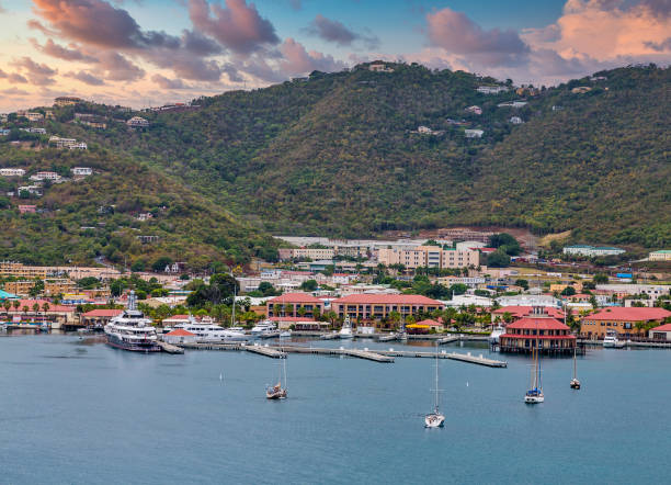 istock Sailboats and Yachts at St Thomas Harbor 1221780386