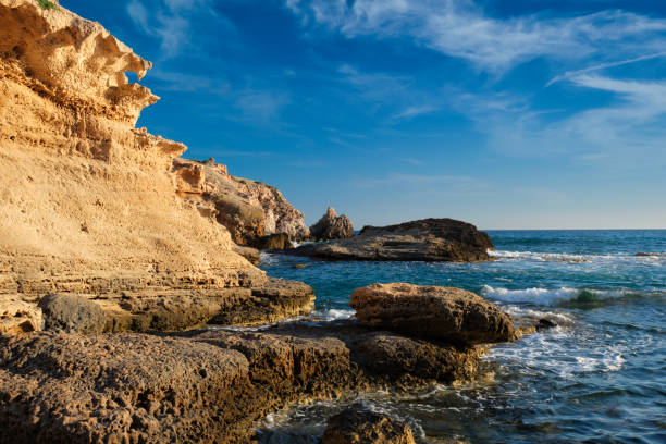 istock Fyriplaka beach on sunset, Milos island, Cyclades, Greece 1221782666