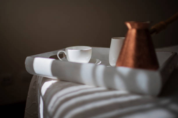 istock Morning coffee in bedroom 1221785930
