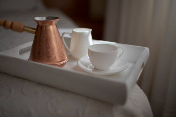 istock Morning coffee in bedroom 1221785940