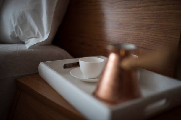 istock Morning coffee in bedroom 1221785946