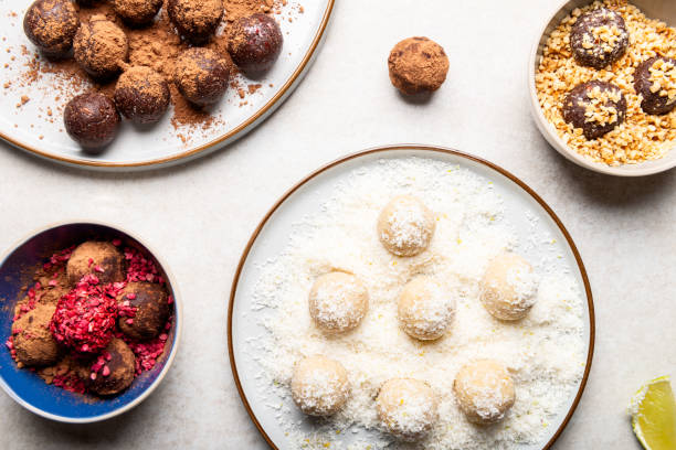 istock Raw Vegan Truffles or Energy Balls 1221786244
