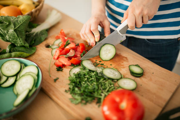 istock Preparing vegan and vegetarian food 1221788442