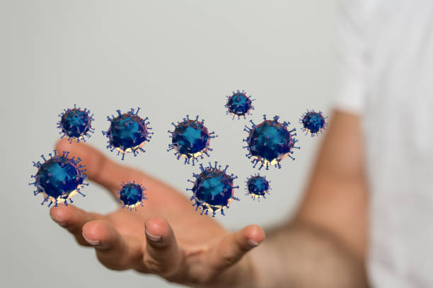 istock Virus Covid 19-NCP. nCoV denoted is single-stranded protection virus.. 1221794462