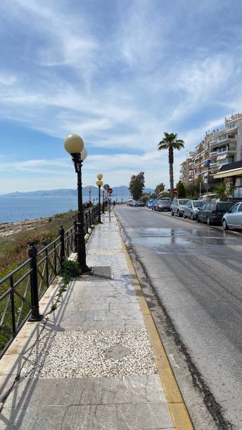 istock Road near the sea 1221794463
