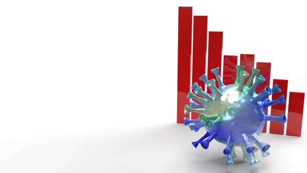 istock virus surface world and chart  white background  3d rendering for medical content. 1221803576