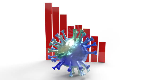 istock virus surface world and chart  white background  3d rendering for medical content. 1221803630