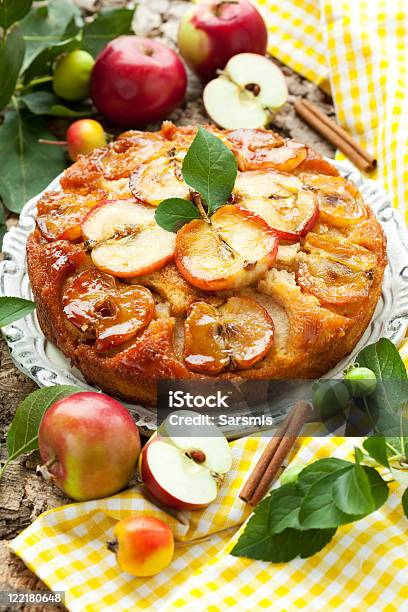 Apple Cake Stock Photo - Download Image Now - Apple - Fruit, Autumn, Baked Pastry Item