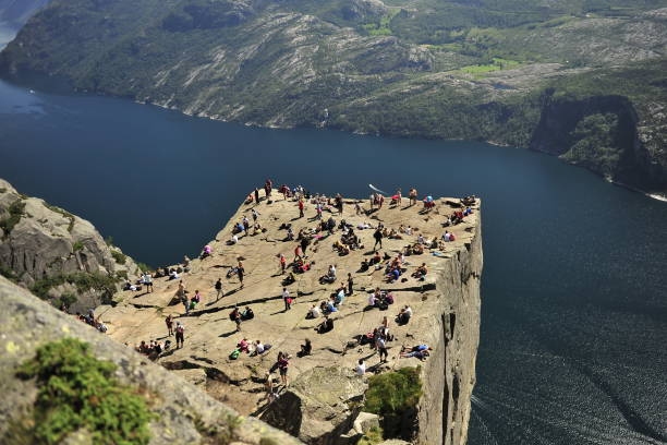 istock Rock  Preikestolen  at Lysefjord in Norway. 1221806740