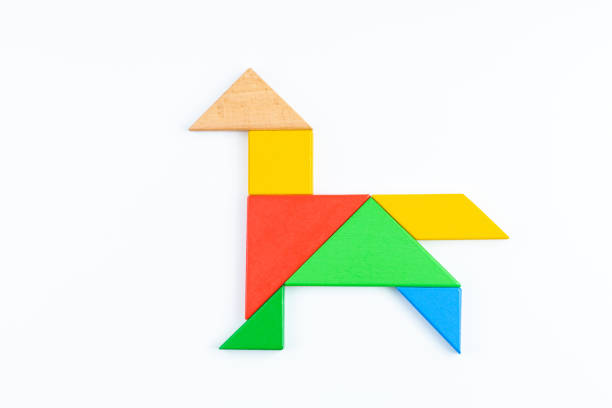istock Tangram Puzzle Horse 1221807197