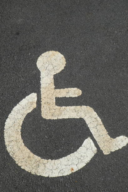 istock acronym painted on the floor for disabled 1221811036