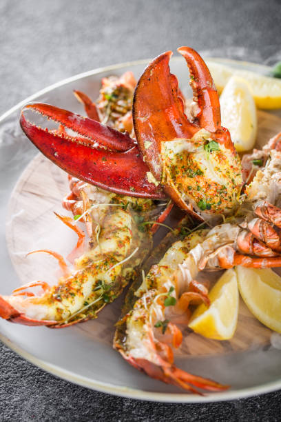 istock Grilled lobster tails baked in Josper oven 1221815574