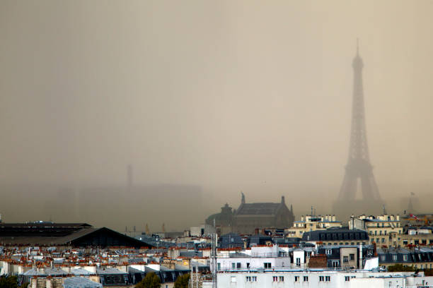 France, Paris, Stormy weather