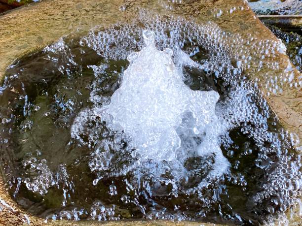 This is a water drawing station in Saijo City, Japan.