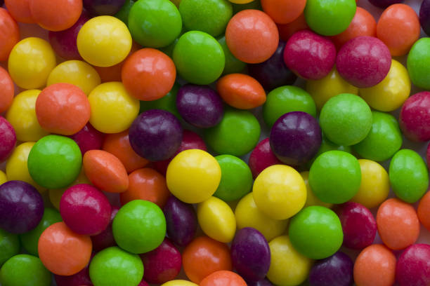 istock Background made of colorful dragee. 1221832219