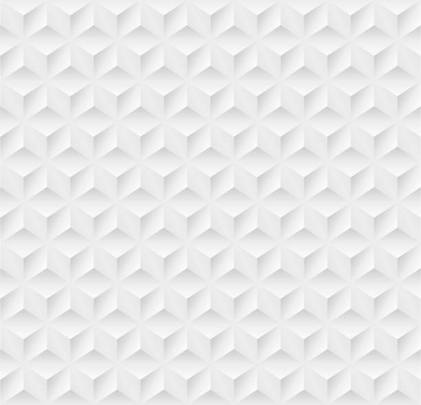 bezszwowy trójkątny wzór tła - white abstract background stock illustrations