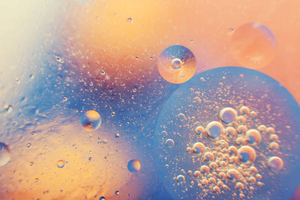 istock Abstract macro of water drops 1221833439