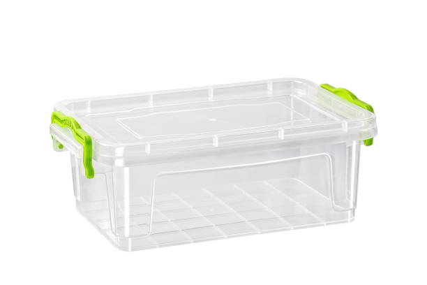 istock Plastic container isolated on white background. Such a container is needed in every household. 1221834025